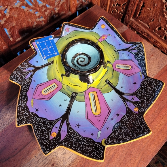 New in Box Terri Kern Houses and Trees Chip and Dip Set - Picture 1 of 16